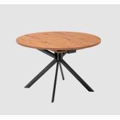 kerek vilagos barna fa hosszabbithato nyithato bovitheto etkezoasztal asztal modern femlab ovalis butor formavivendi lakberendezes.jpg